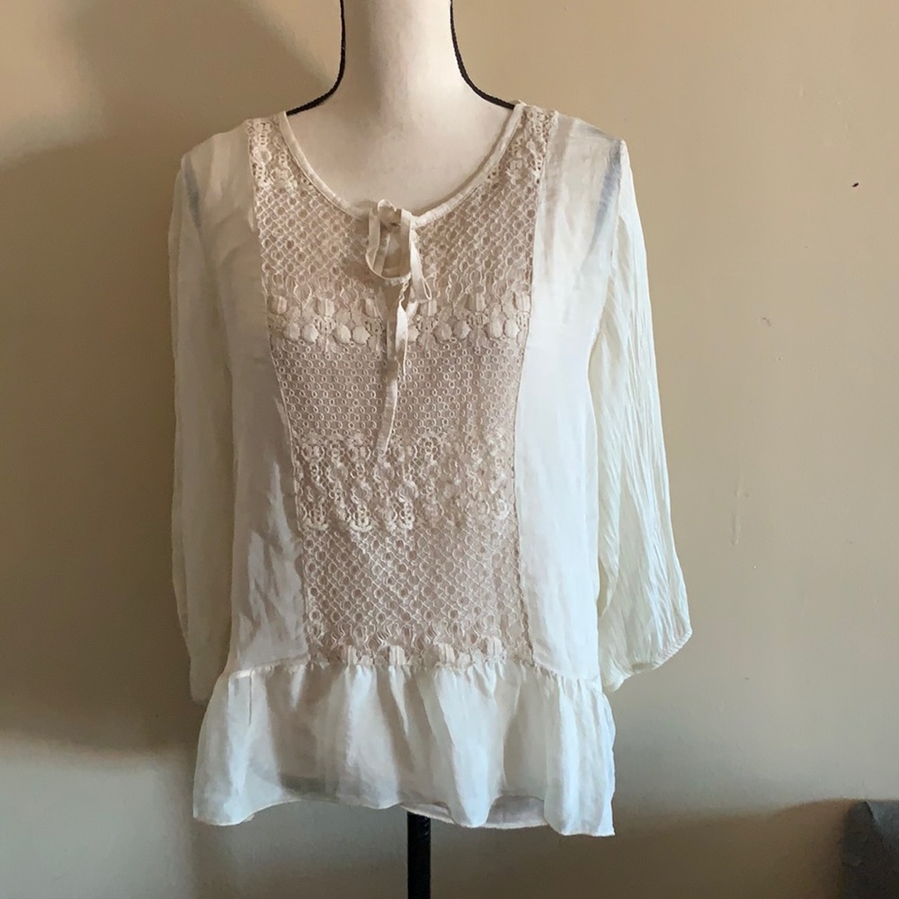 Giulia Pure Silk Lace Blouses